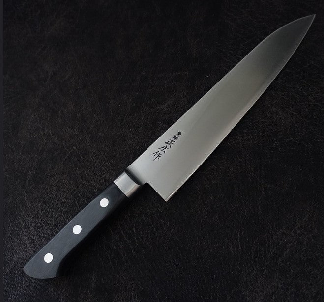 Masahiro virgin carbon 240mm gyuto - Zahocho Japanese Knives