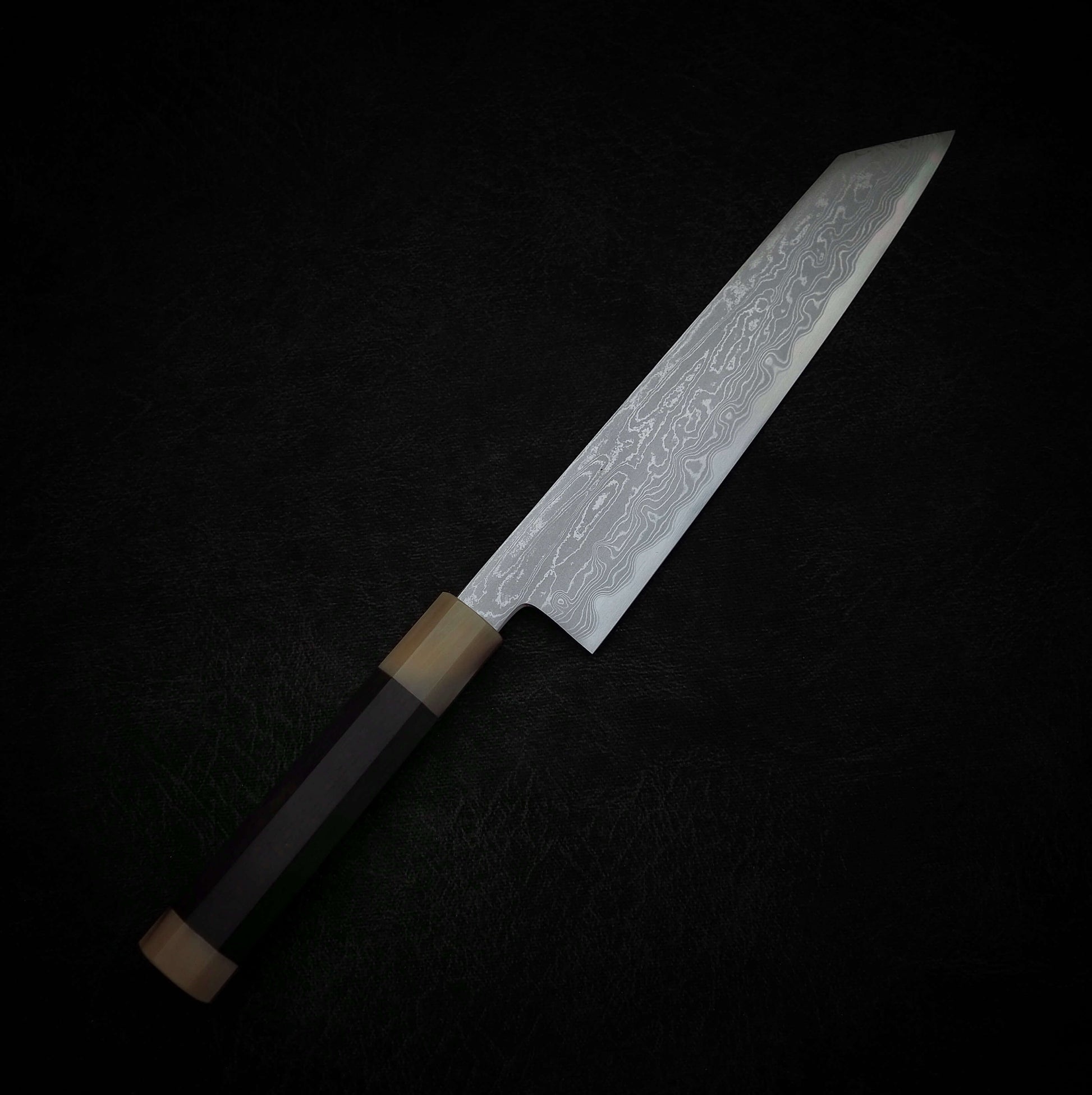 Nakagawa suminagashi aogami #1 240mm kiritsuke gyuto (custom handle) - Zahocho Japanese Knives