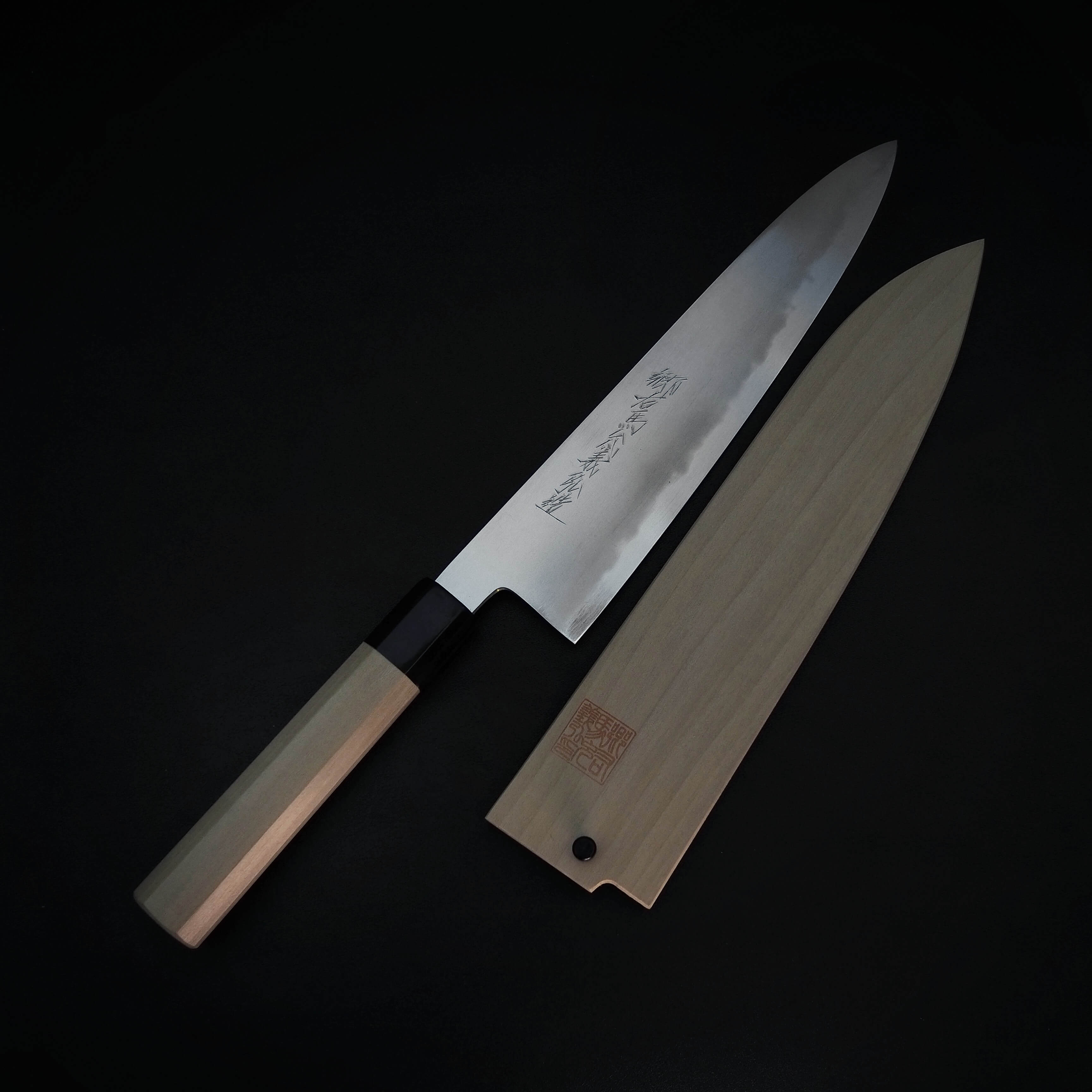Yoshikazu Tanaka shirogami #2 gyuto 240mm – Zahocho Knives 
