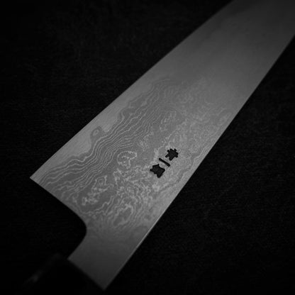 Ittosai Kotetsu damascus aogami#1 gyuto 240mm - Zahocho Japanese Knives