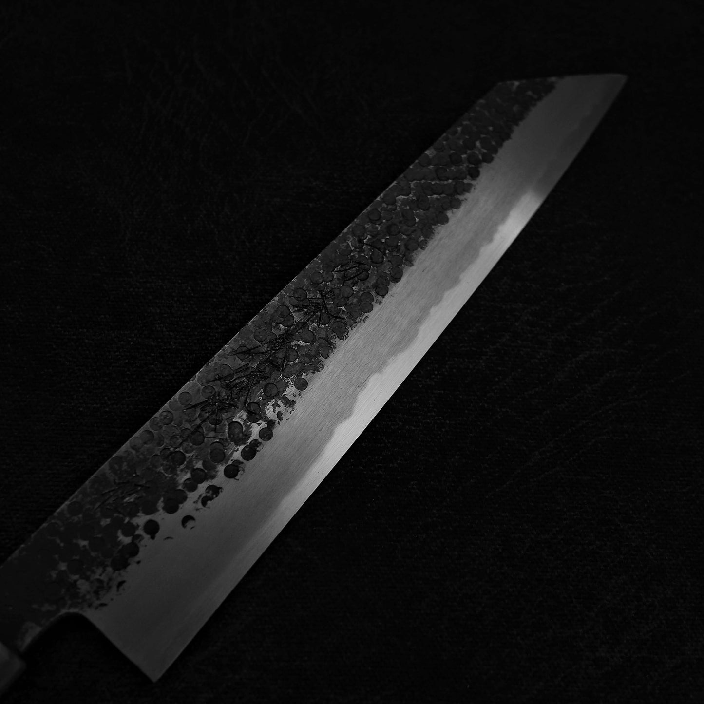 Ittosai Kotetsu tsuchime kurouchi shirogami #1 kiritsuke gyuto 240mm - Zahocho Japanese Knives