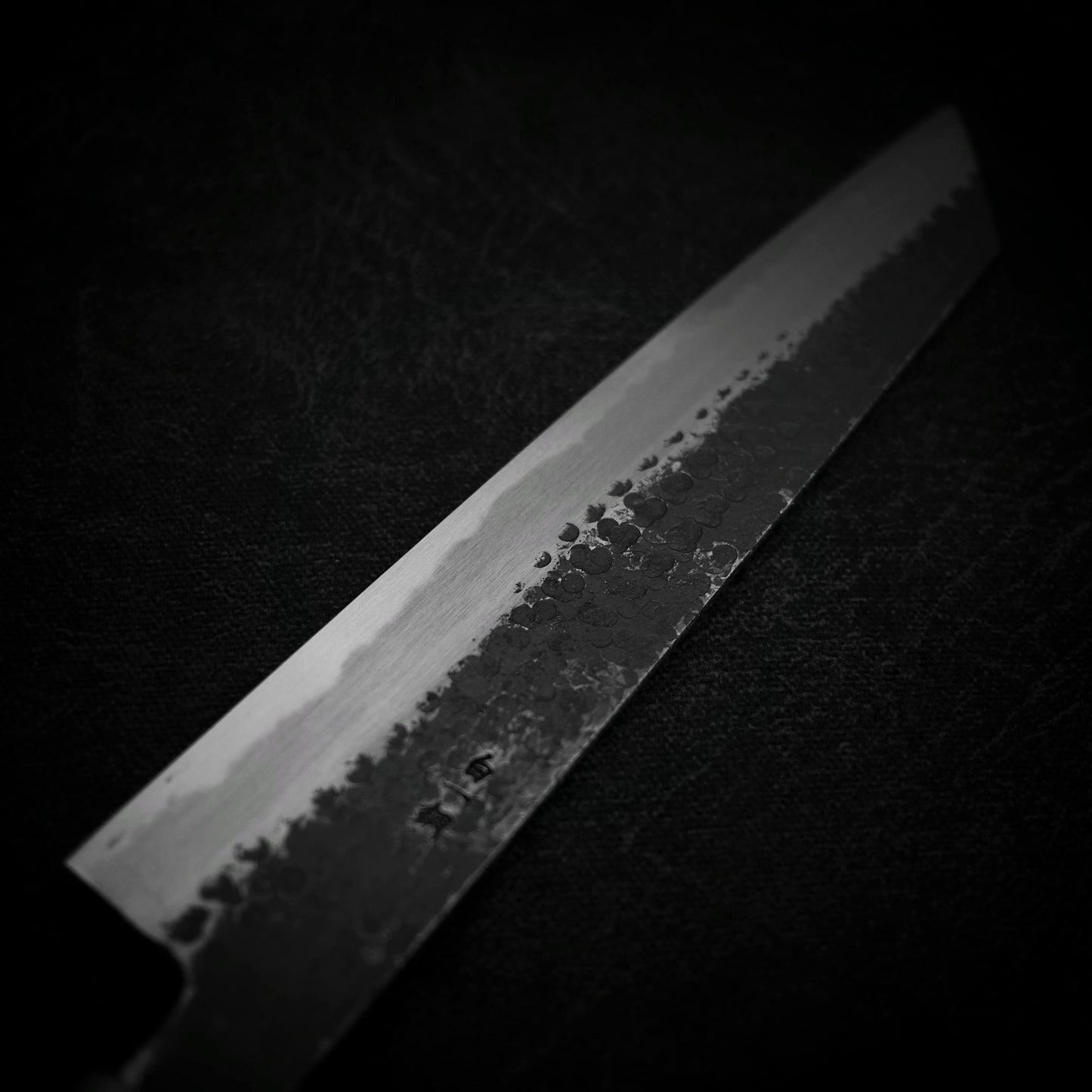 Ittosai Kotetsu tsuchime kurouchi shirogami #1 kiritsuke gyuto 240mm - Zahocho Japanese Knives