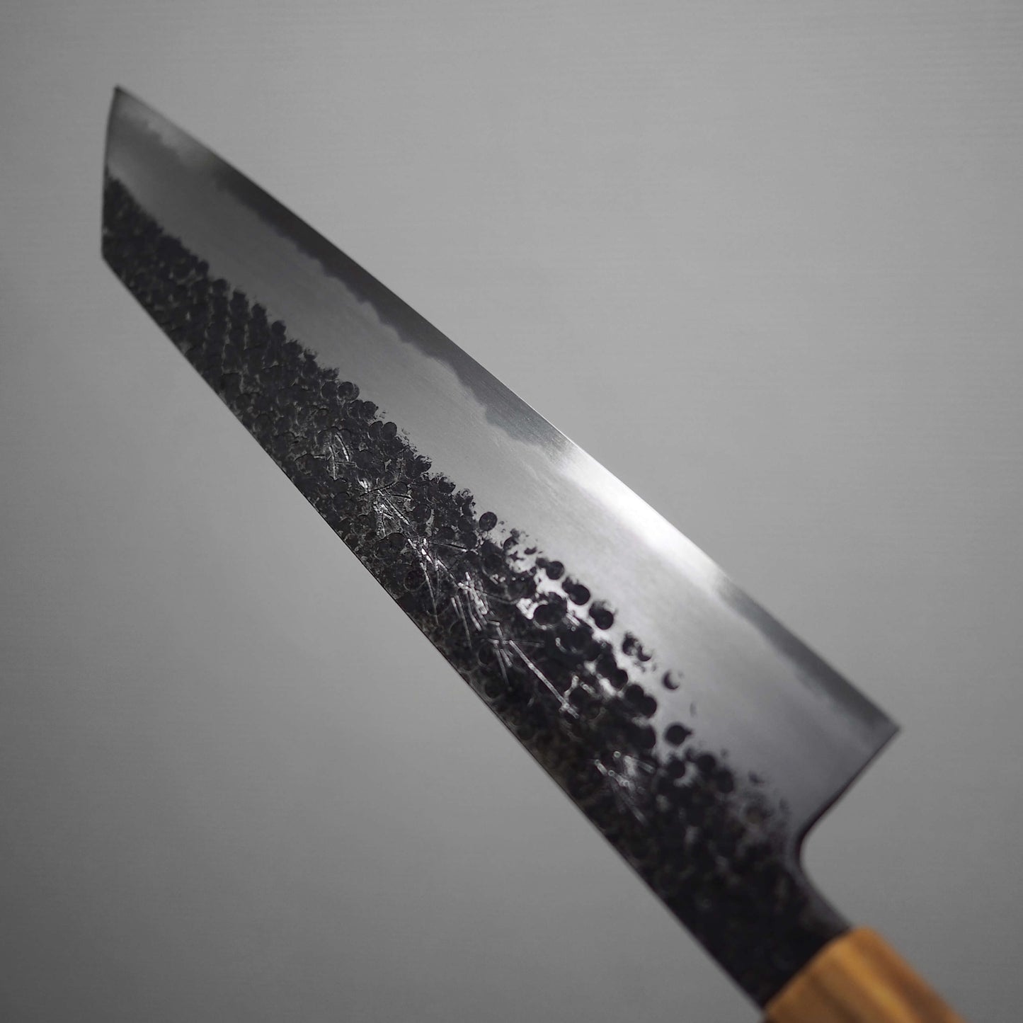 Ittosai Kotetsu tsuchime kurouchi shirogami #1 kiritsuke gyuto 240mm - Zahocho Japanese Knives