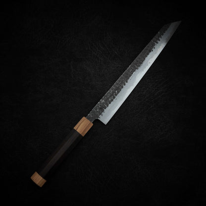 Ittosai Kotetsu tsuchime kurouchi shirogami #1 kiritsuke sujihiki 270mm - Zahocho Japanese Knives