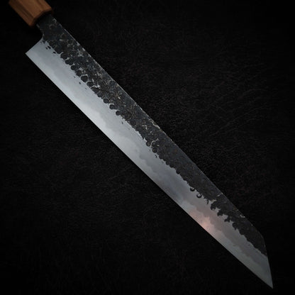 Ittosai Kotetsu tsuchime kurouchi shirogami #1 kiritsuke sujihiki 270mm - Zahocho Japanese Knives
