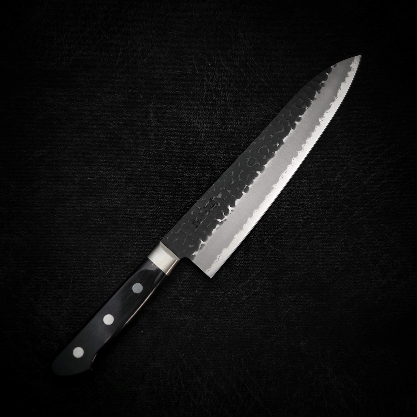 Ittosai Kotetsu tsuchime kurouchi AS (aogami super) gyuto 210mm - Zahocho Japanese Knives