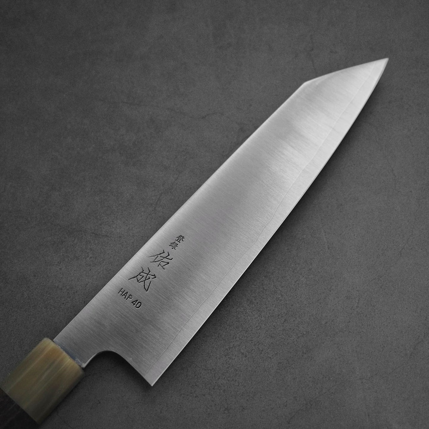 Sukenari Hap40 210mm kiritsuke gyuto (custom handle with saya)