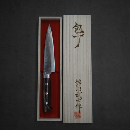 Takeshi Saji rainbow damascus aogami#2 petty knife 150mm