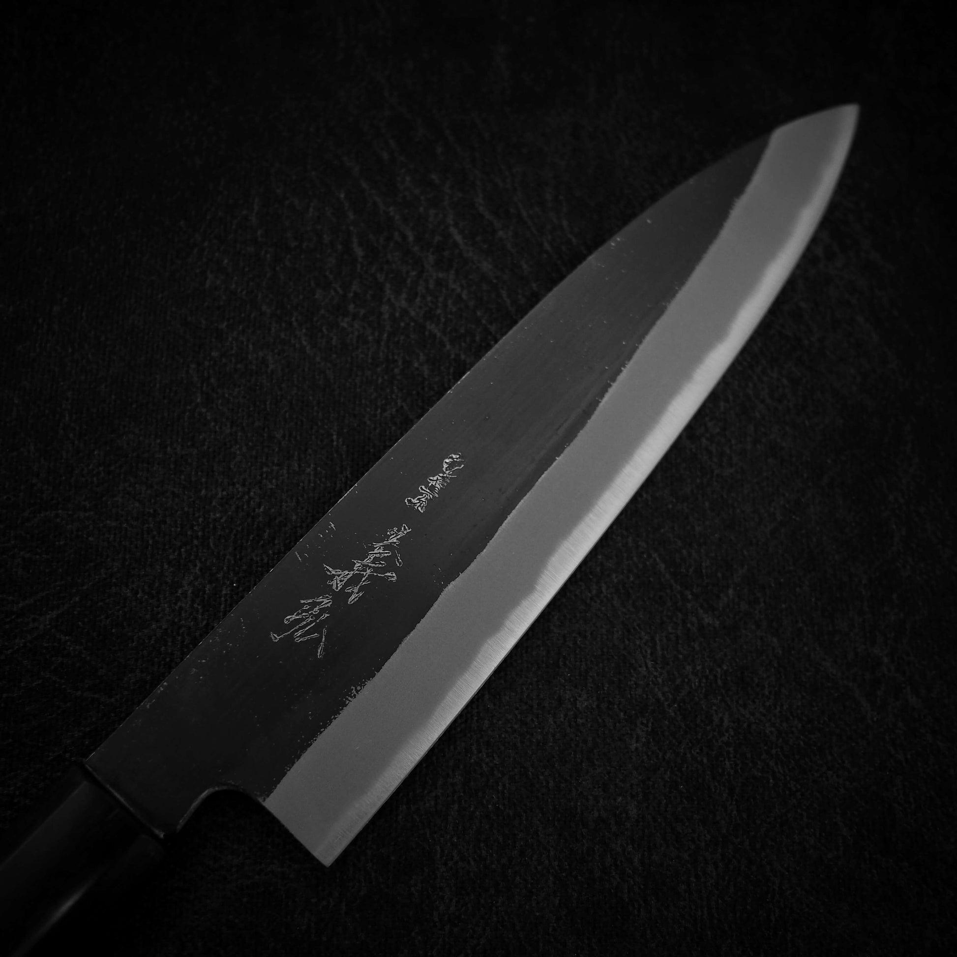 Yoshihiro kurouchi shirogami #2 gyuto 210mm - Zahocho Japanese Knives