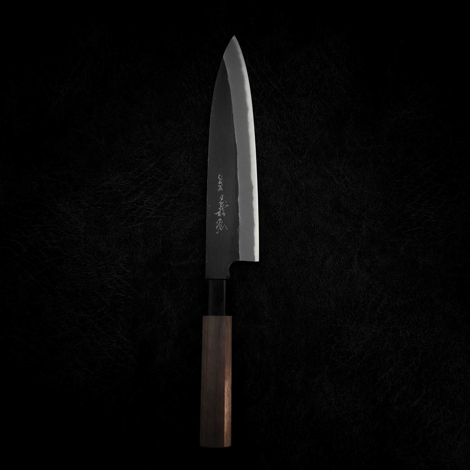 Yoshihiro kurouchi shirogami #2 gyuto 210mm - Zahocho Japanese Knives