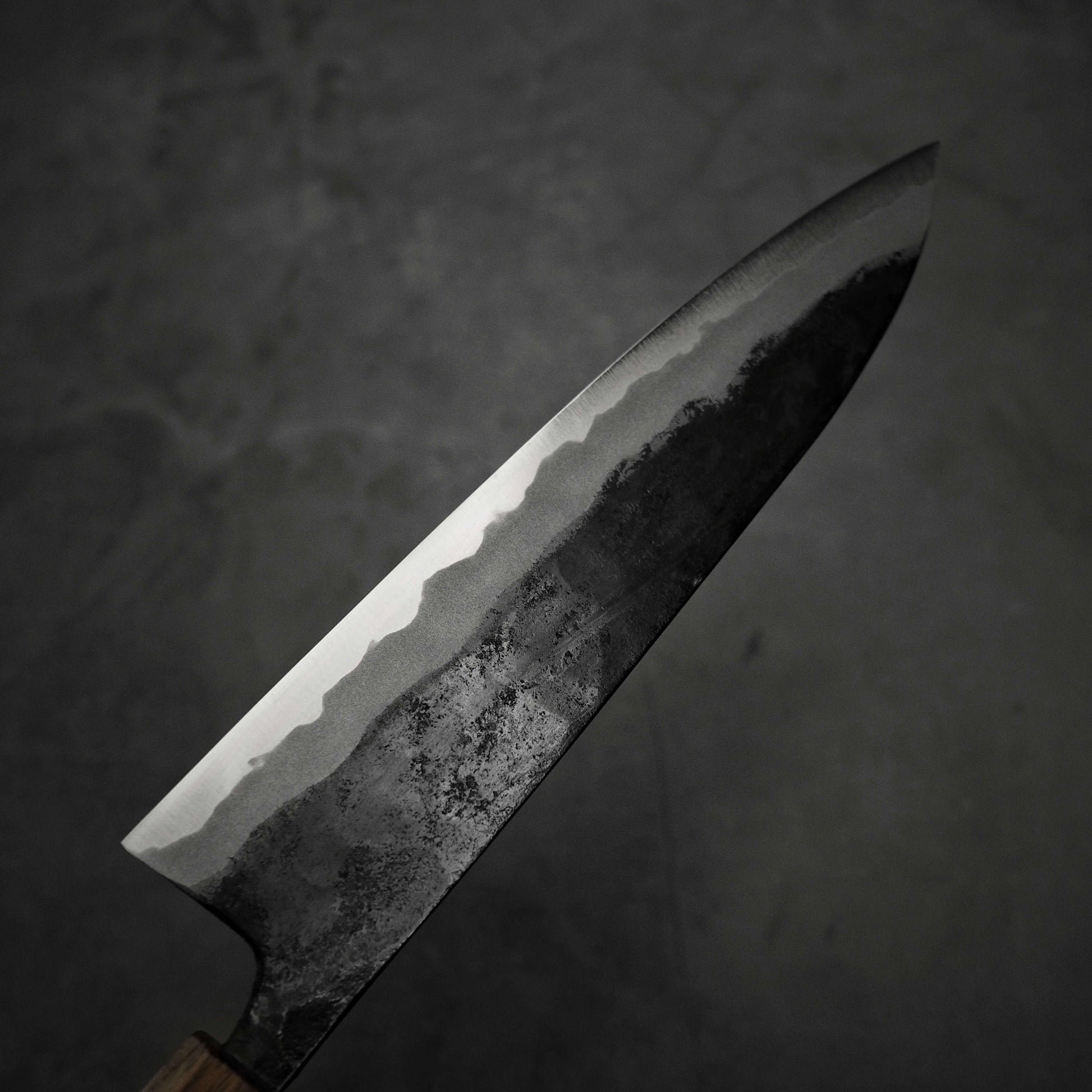 Kyohei Shindo kurouchi aogami#2 gyuto 210mm - Zahocho Japanese Knives