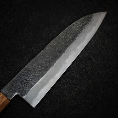 Miyazaki x Zahocho tsuchime kurouchi aogami #2 damascus 230mm gyuto (2022) - Zahocho Japanese Knives
