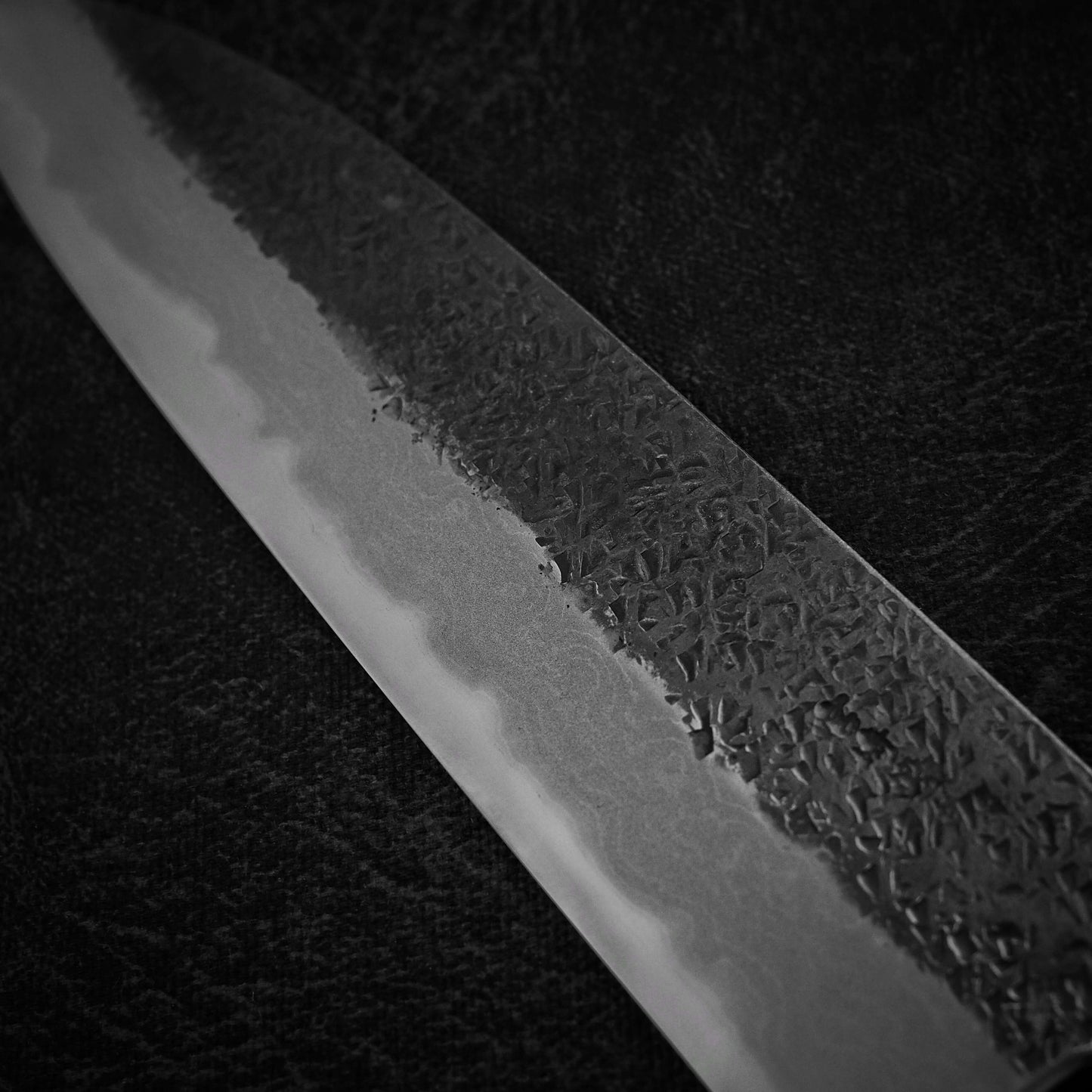 Miyazaki x Zahocho tsuchime kurouchi aogami #2 damascus 230mm gyuto (2022) - Zahocho Japanese Knives