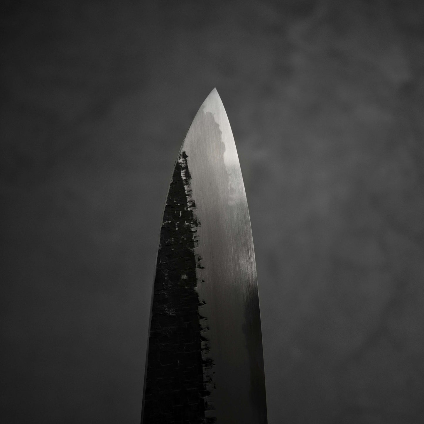Nakagawa tsuchime kurouchi shirogami#1 tall gyuto 240mm - Zahocho Japanese Knives