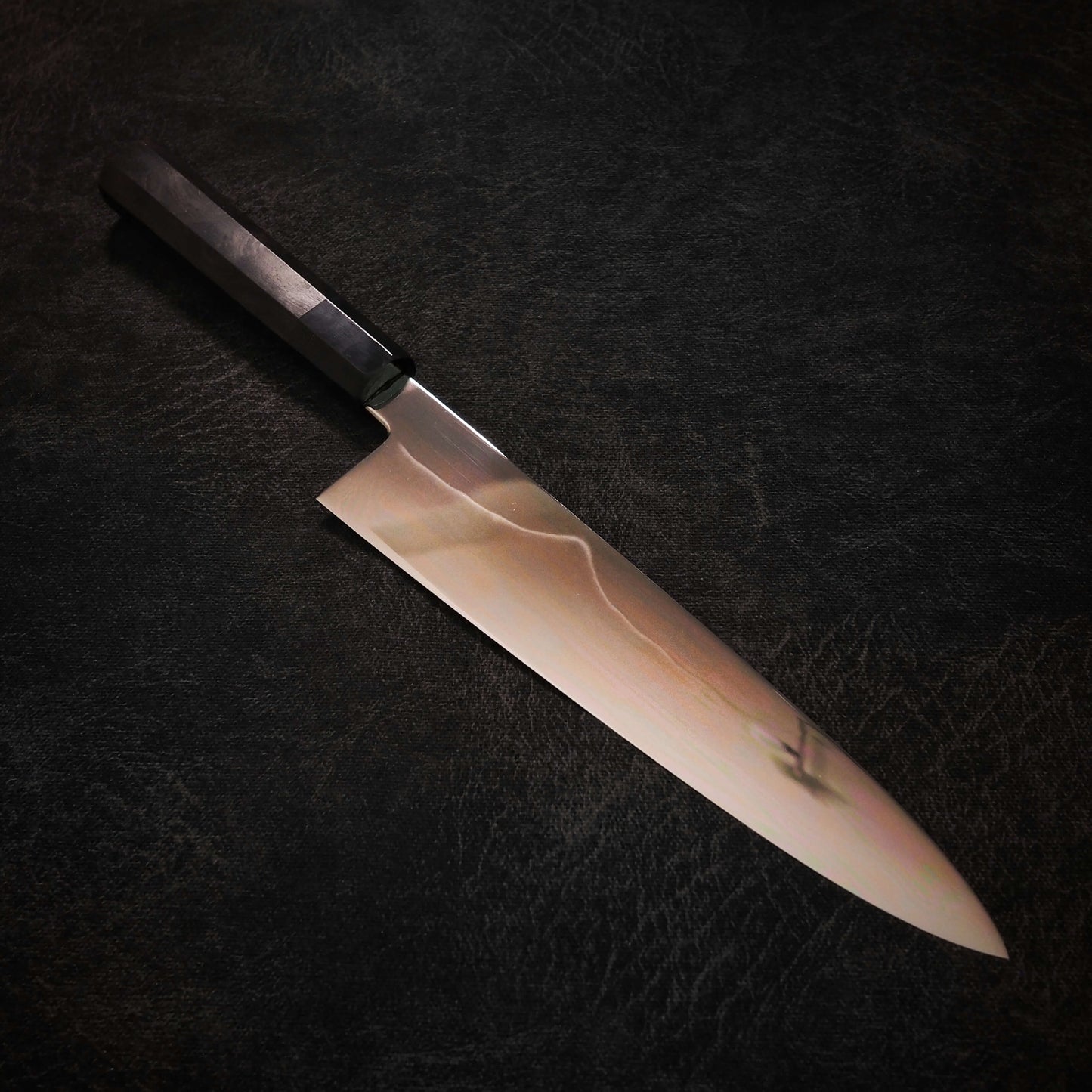 Nakagawa shirogami #3 240mm honyaki gyuto (Mt. Fuji - moonless) - Zahocho Japanese Knives