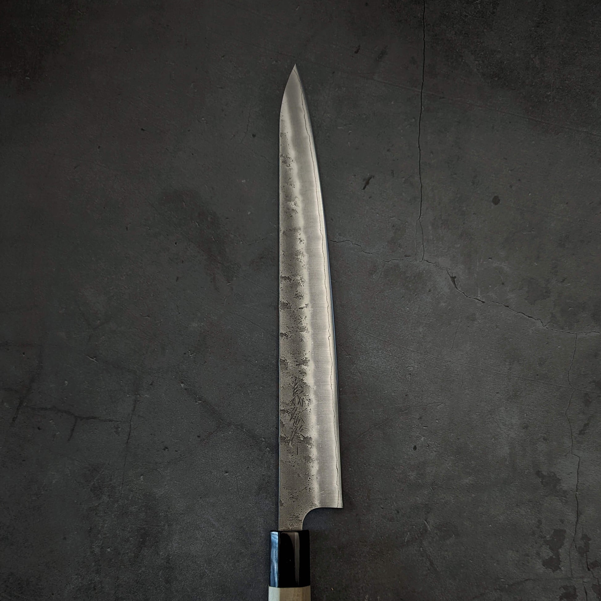 Yoshihiro nashiji ginsan sujihiki 270mm (with saya) - Zahocho Japanese Knives