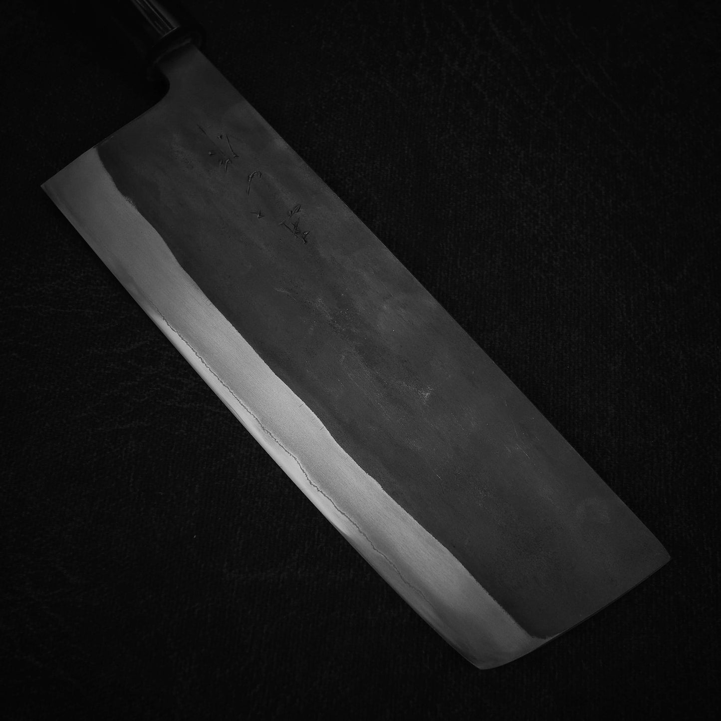 Watanabe Pro aogami #2 kurouchi 180mm nakiri - Zahocho Japanese Knives