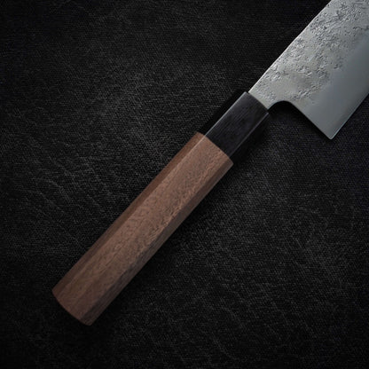 Yoshihiro nashiji ginsan 165mm santoku - Zahocho Japanese Knives
