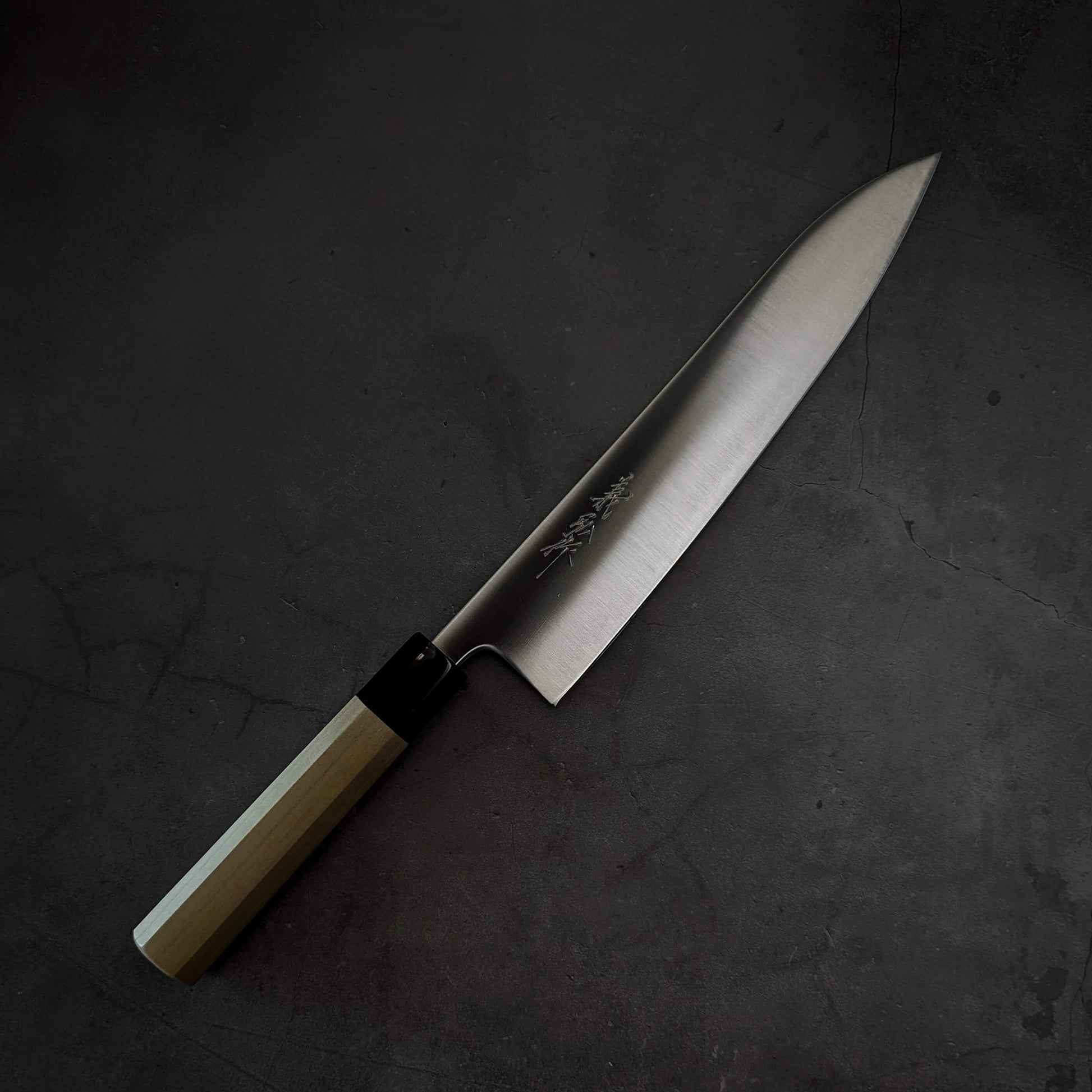 Yoshihiro migaki AS (Aogami Super) 240mm gyuto - Zahocho Japanese Knives