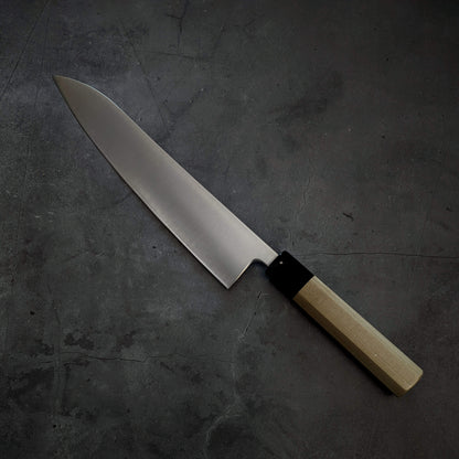 Yoshihiro migaki AS (Aogami Super) 240mm gyuto - Zahocho Japanese Knives