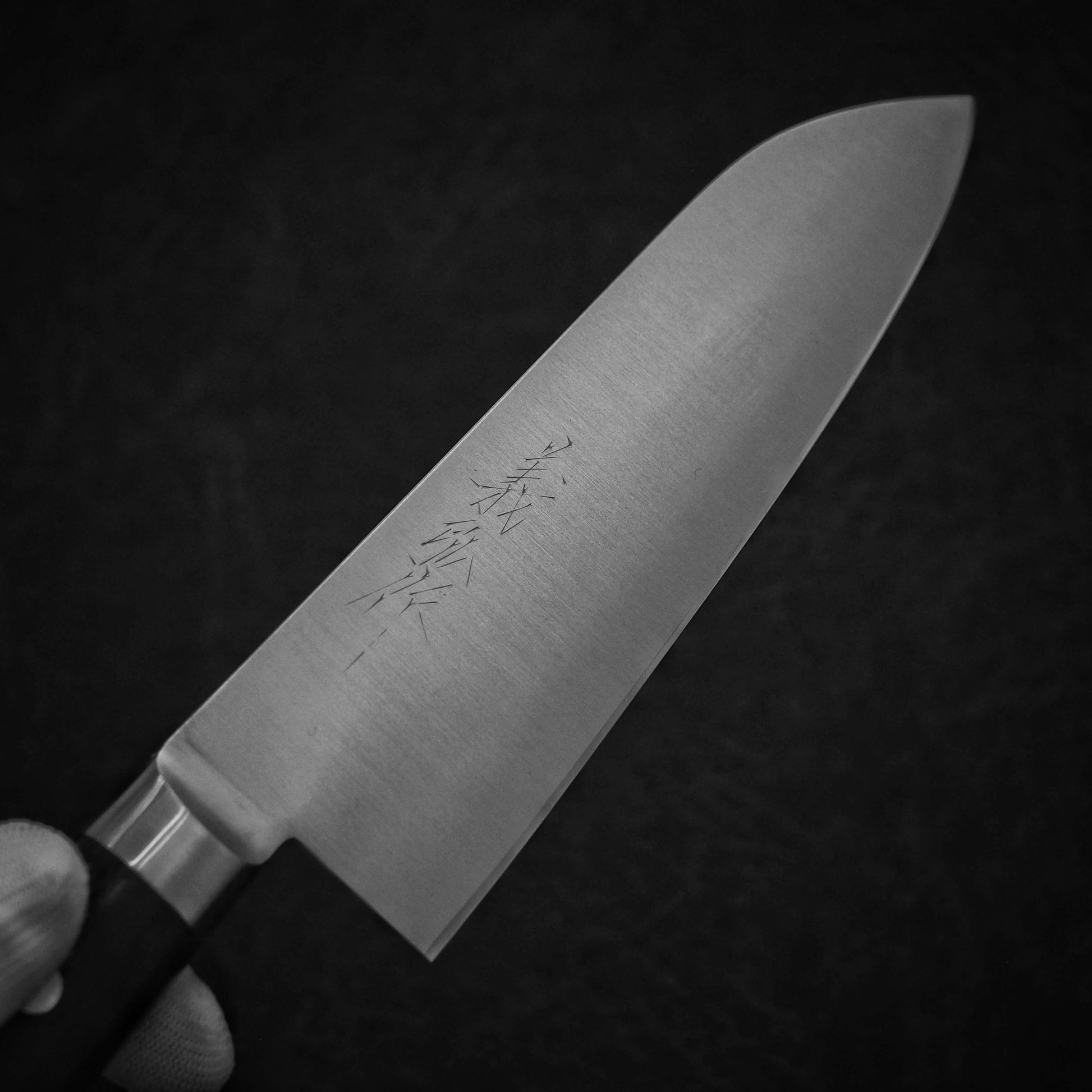 Yoshihiro Inox AUS8 180mm santoku (with saya) - Zahocho Japanese Knives