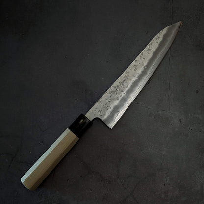Yoshihiro nashiji ginsan 210mm gyuto (with saya) - Zahocho Japanese Knives