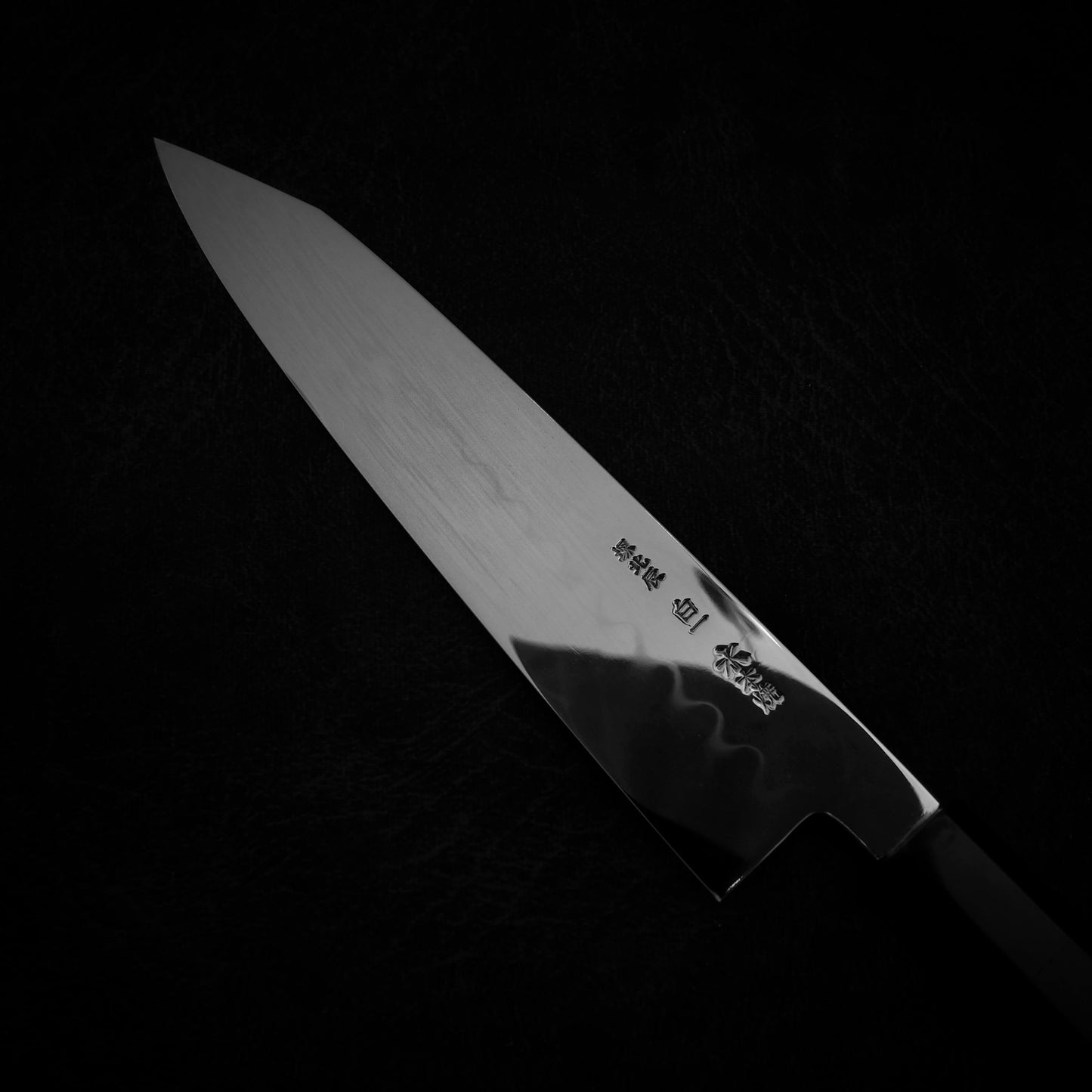 Yoshikazu Ikeda shirogami #1 honyaki kiritsuke gyuto 240mm - Zahocho Japanese Knives