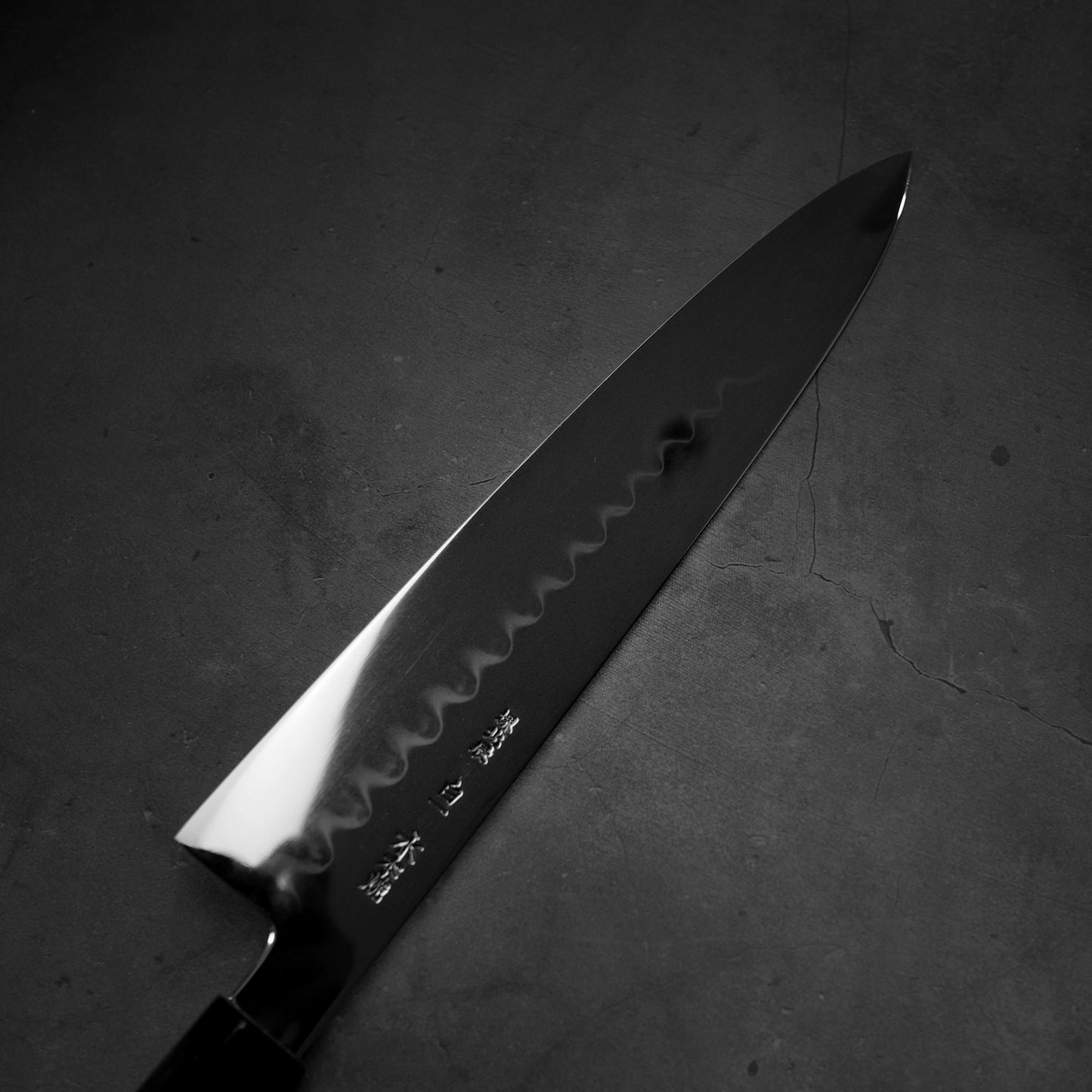 Yoshikazu Ikeda shirogami#1 honyaki gyuto 270mm - Zahocho Japanese Knives