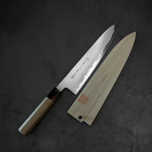 Goh Umanosuke Yoshihiro x Yoshikazu Tanaka AS gyuto 240mm - Zahocho Japanese Knives