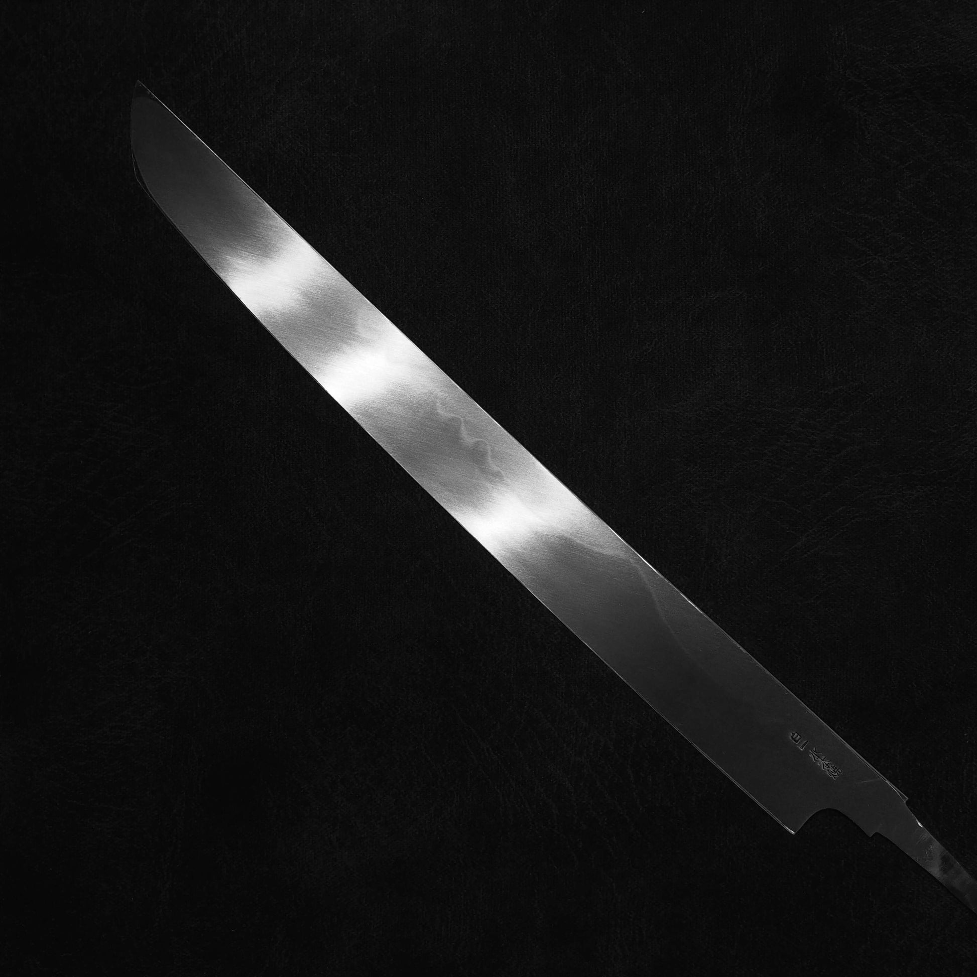 Genkai Masakuni (moonless Fujiyama) honyaki shirogami #1 360mm sakimaru takohiki - Zahocho Japanese Knives