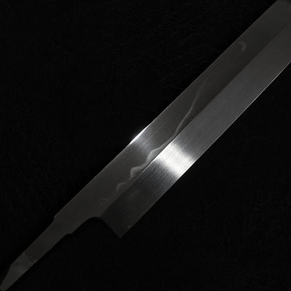 Genkai Masakuni (Mt. Fuji with crescent moon) shirogami #1 360mm honyaki sakimaru - Zahocho Japanese Knives