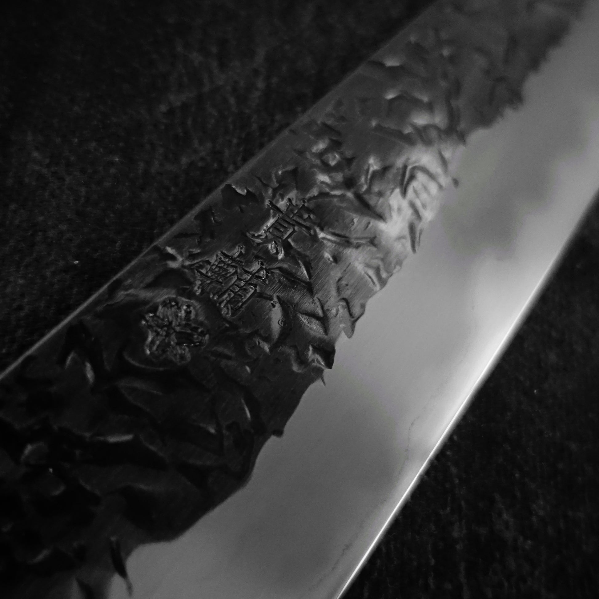 Kisuke tsuchime kurouchi aogami #2 210mm gyuto - Zahocho Japanese Knives