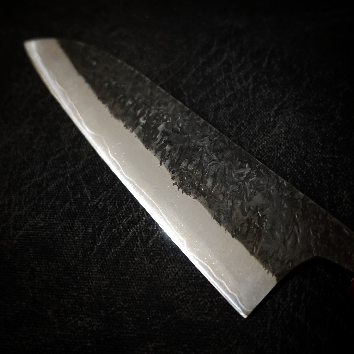 Kisuke tsuchime kurouchi shirogami #2 195mm gyuto - Zahocho Japanese Knives