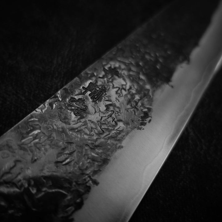 Kisuke tsuchime kurouchi shirogami#2 220mm gyuto - Zahocho Japanese Knives