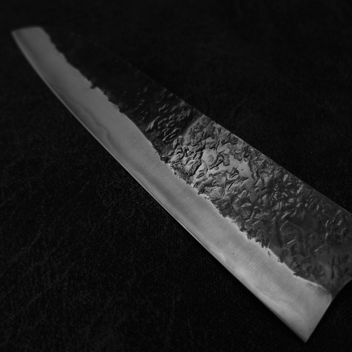 Kisuke tsuchime kurouchi shirogami#2 220mm gyuto - Zahocho Japanese Knives