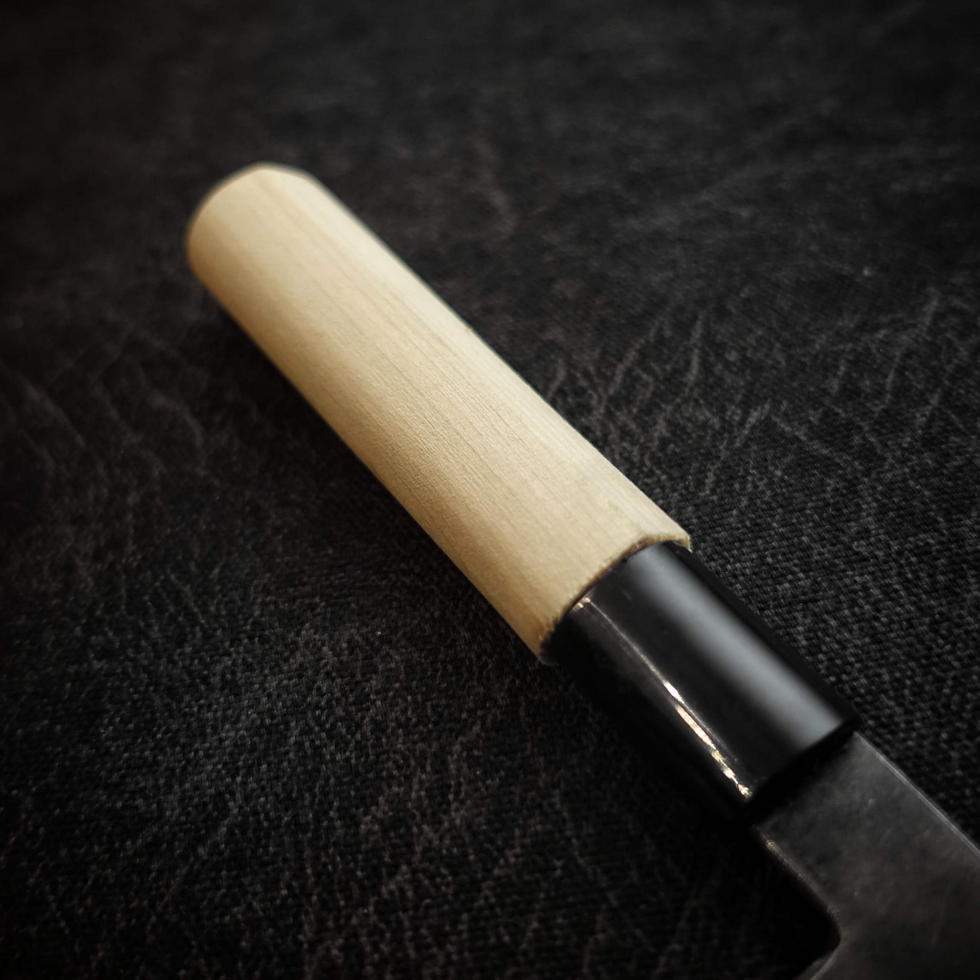 Shigeki Tanaka kurouchi aogami #2 165mm kiritsuke santoku - Zahocho Japanese Knives