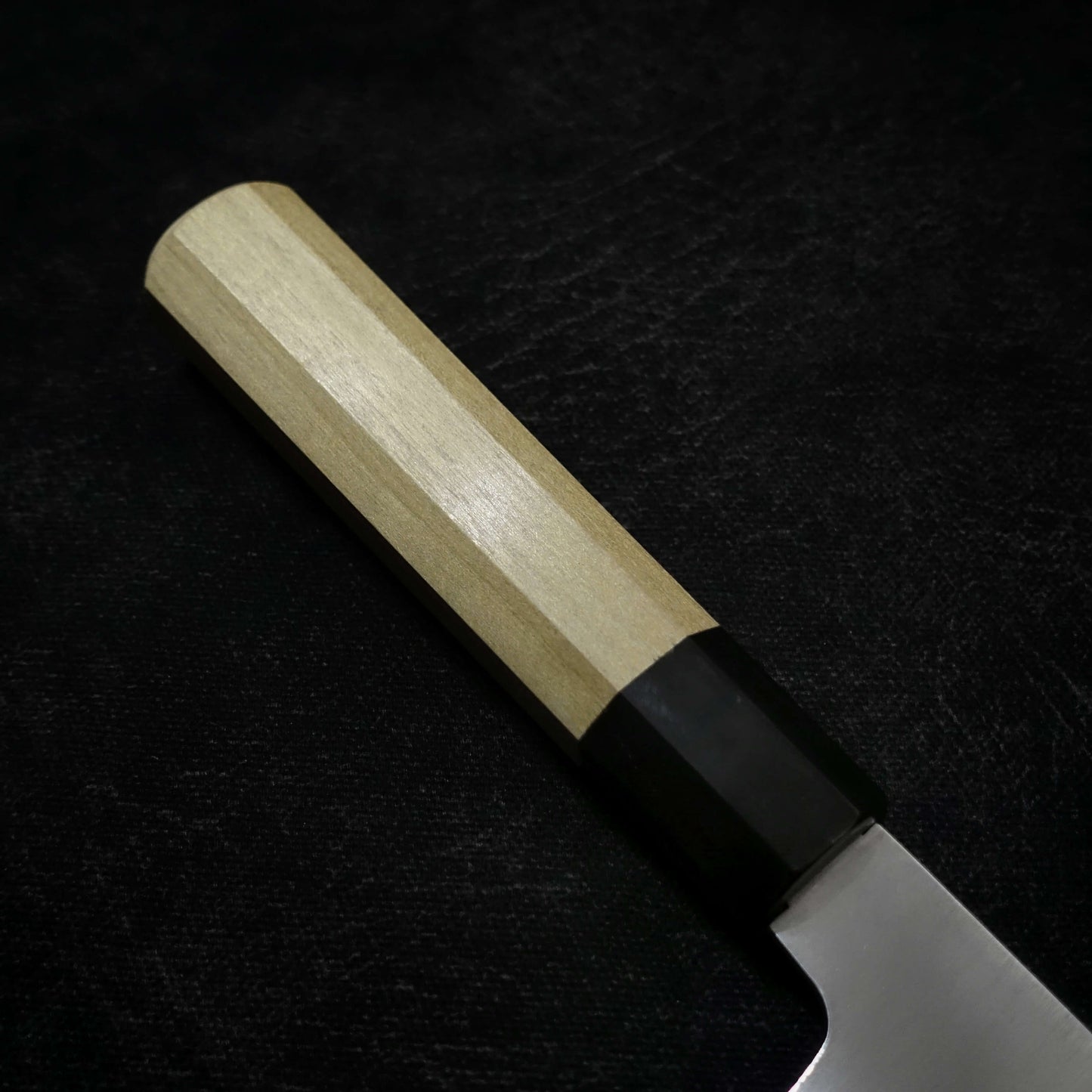 Yoshiaki Fujiwara (Kiyoshi Kato) migaki aogami 240mm wa-gyuto - Zahocho Japanese Knives