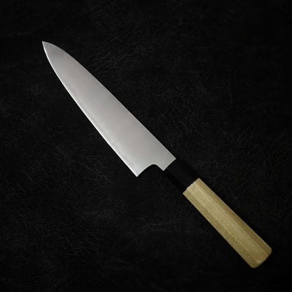 Yoshiaki Fujiwara (Kiyoshi Kato) migaki aogami 240mm wa-gyuto - Zahocho Japanese Knives