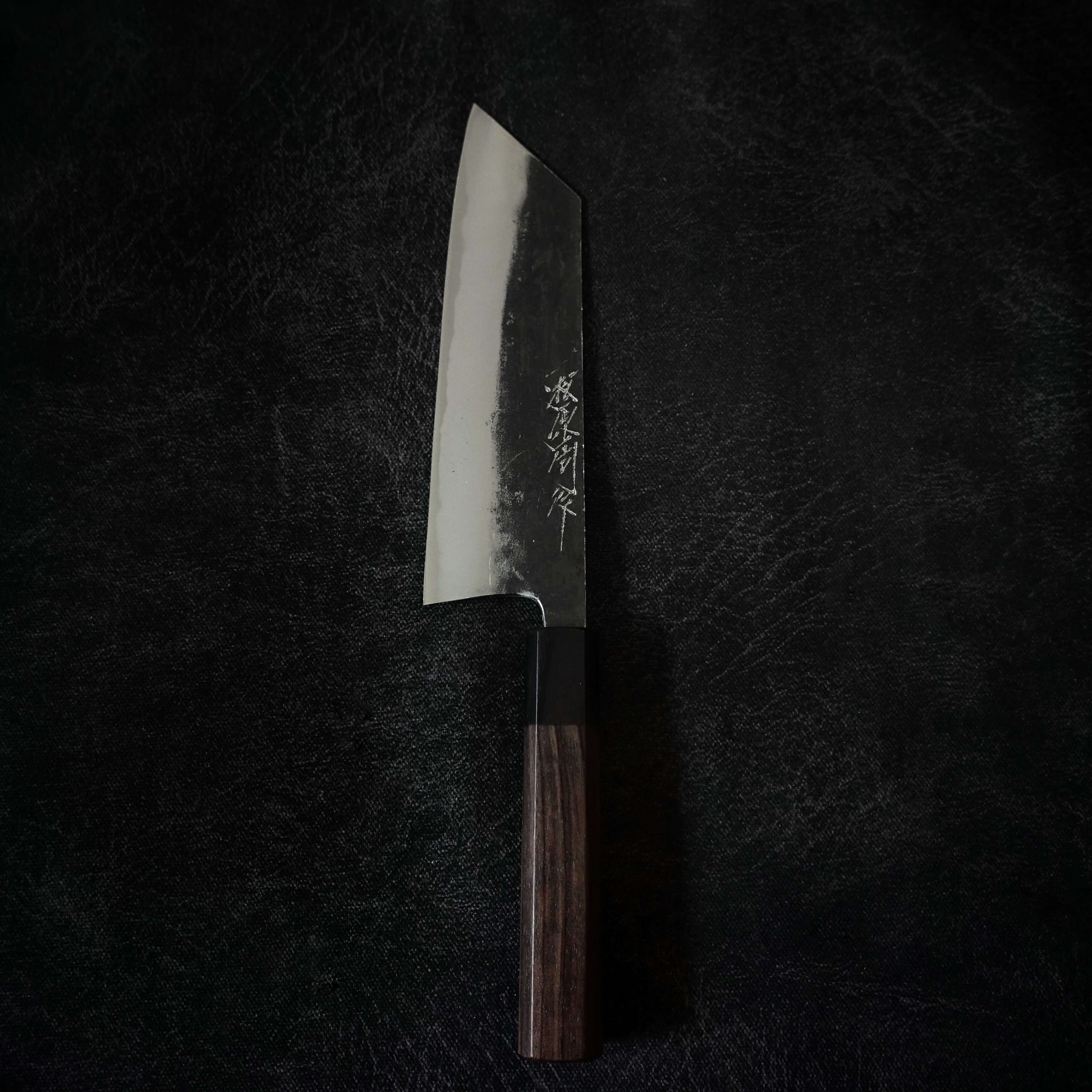 Matsubara kurouchi shirogami #1 180mm bunka - Zahocho Japanese Knives