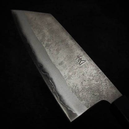 Motokyuuichi nashiji ginsan 180mm bunka - Zahocho Japanese Knives