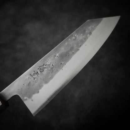 Shingen nashiji aogami #2 170mm bunka (custom handle) - Zahocho Japanese Knives