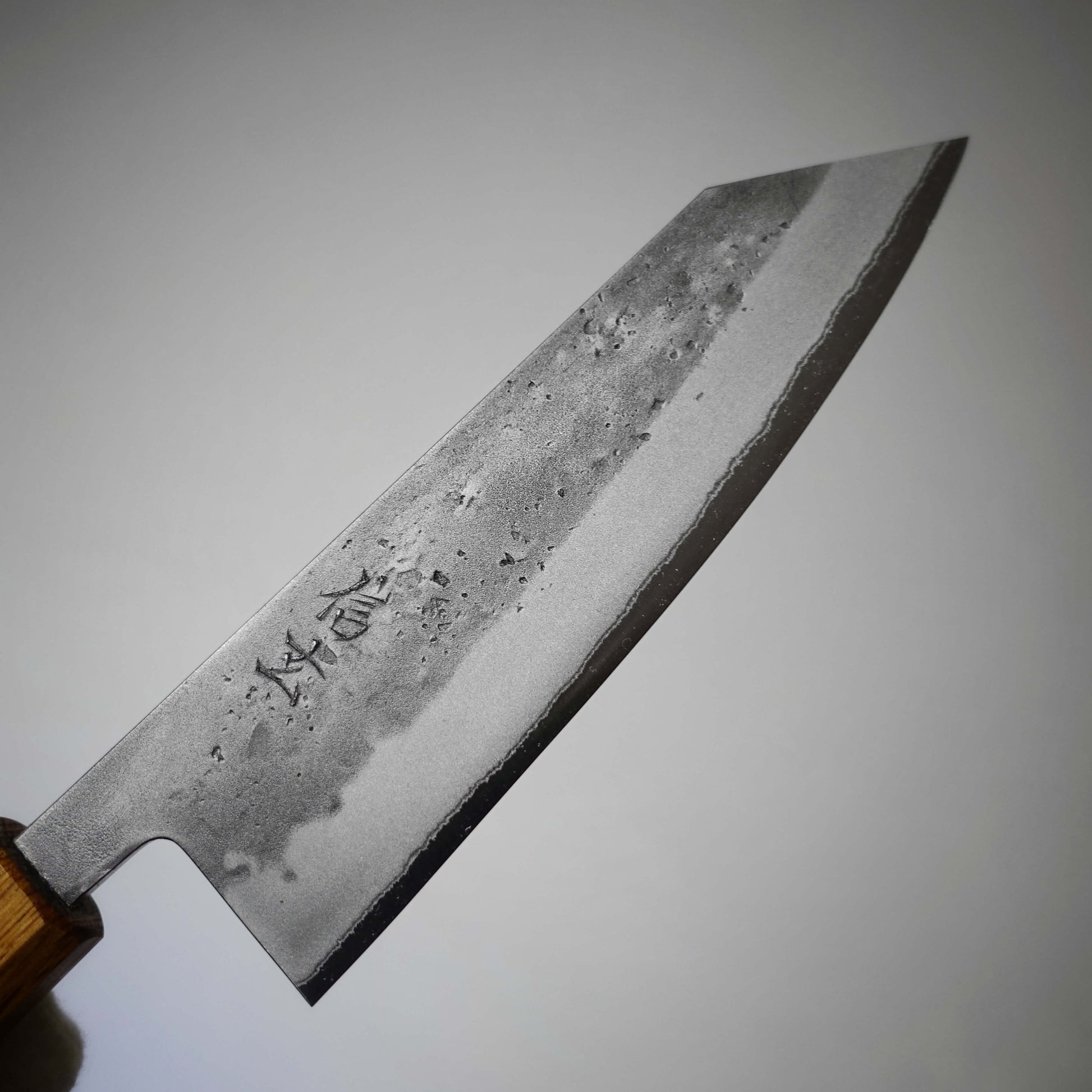 Shingen nashiji aogami #2 170mm bunka (custom handle) - Zahocho Japanese Knives