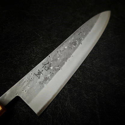 Shingen nashiji aogami #2 210mm gyuto (custom handle) - Zahocho Japanese Knives
