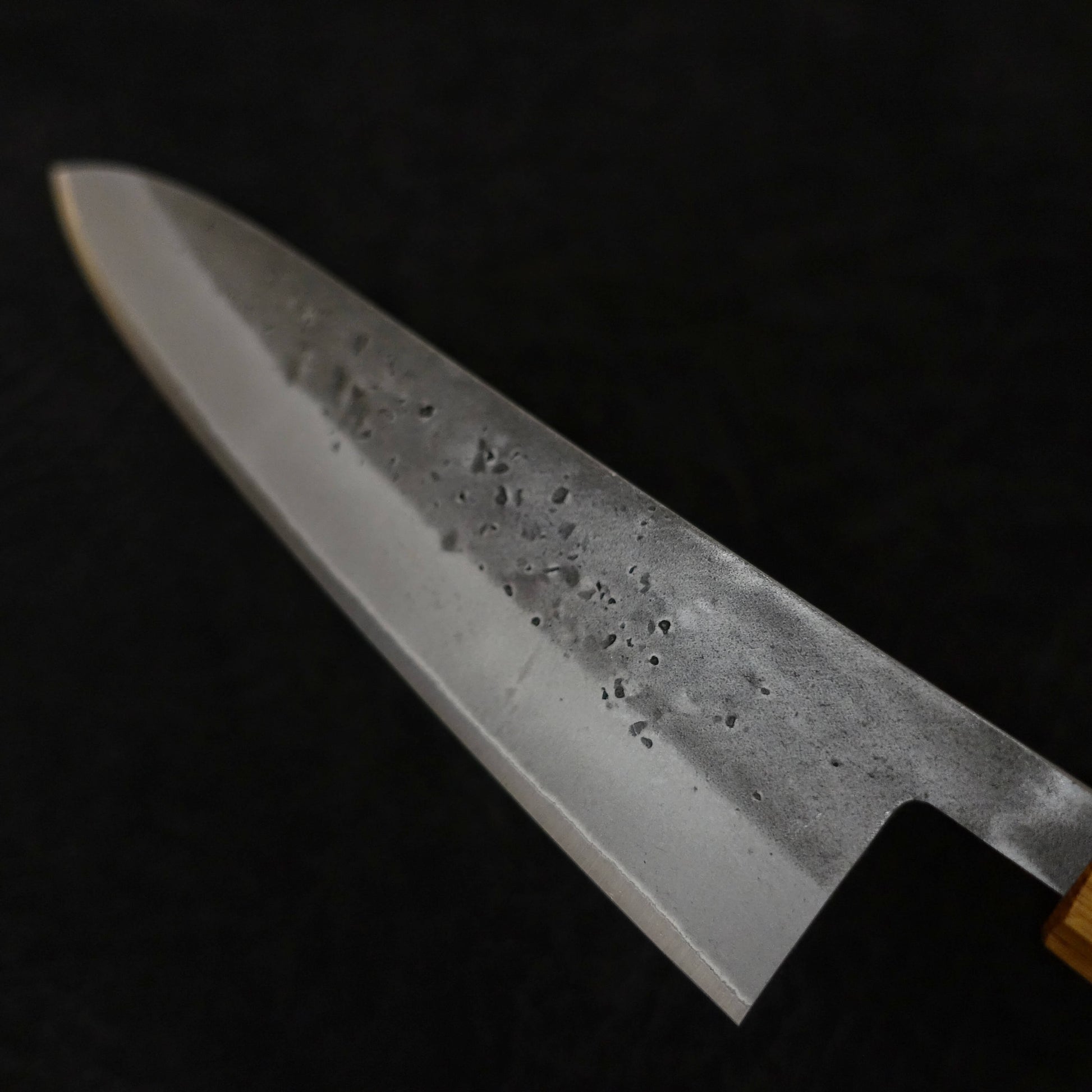 Shingen nashiji aogami #2 210mm gyuto (custom handle) - Zahocho Japanese Knives