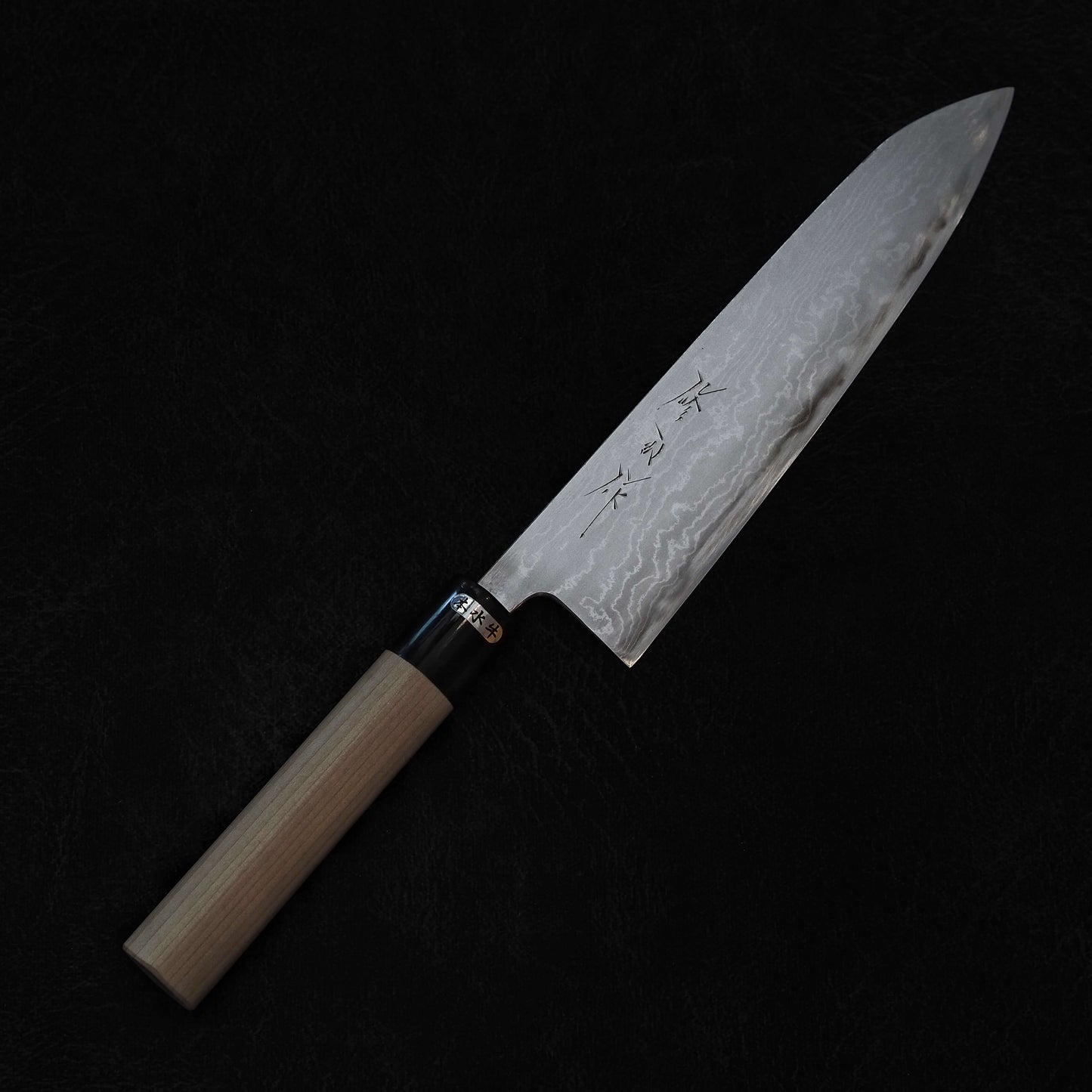 Products Toyama aogami#2 damascus 210mm gyuto noborikoi