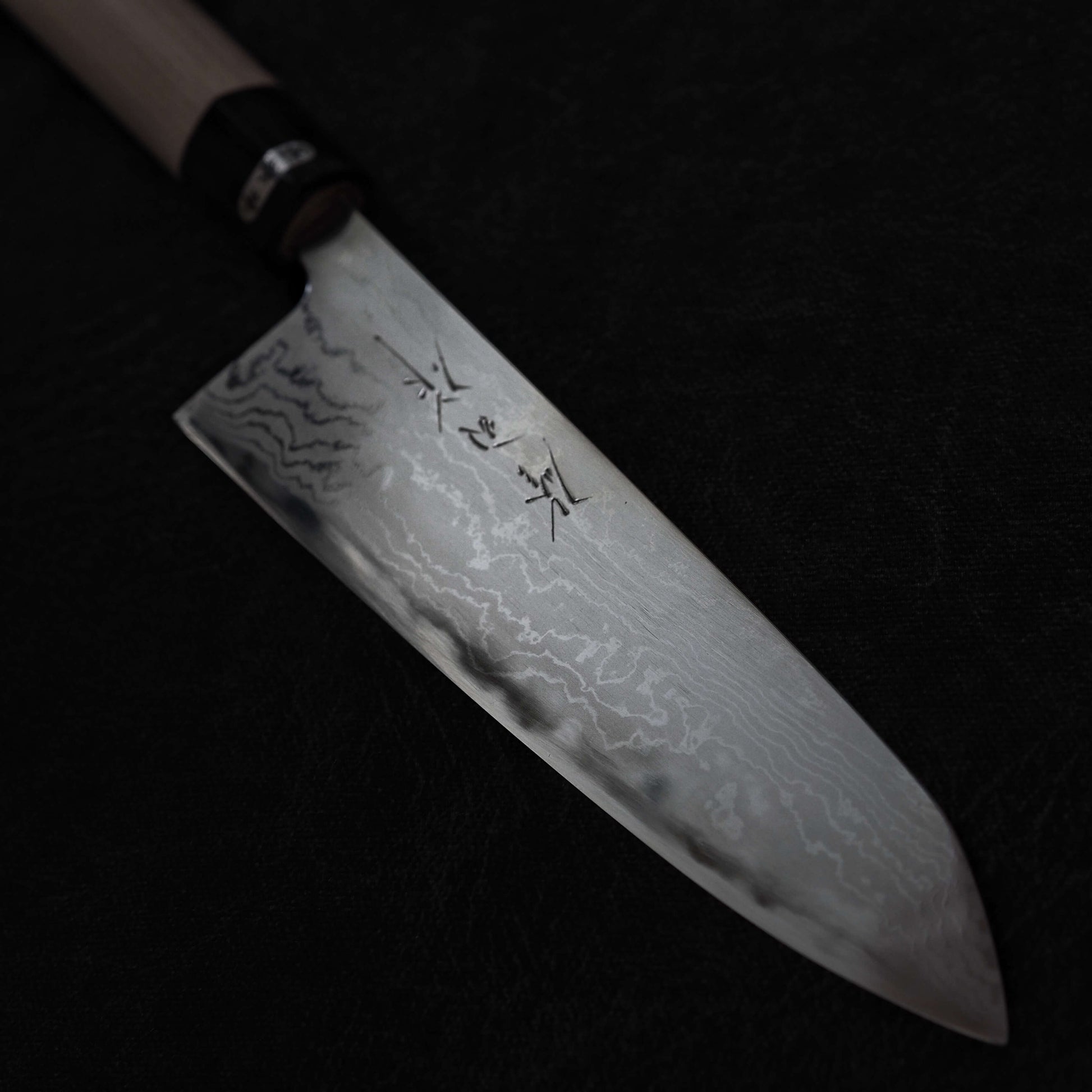 Toyama aogami #2 damascus 210mm gyuto - Zahocho Japanese Knives