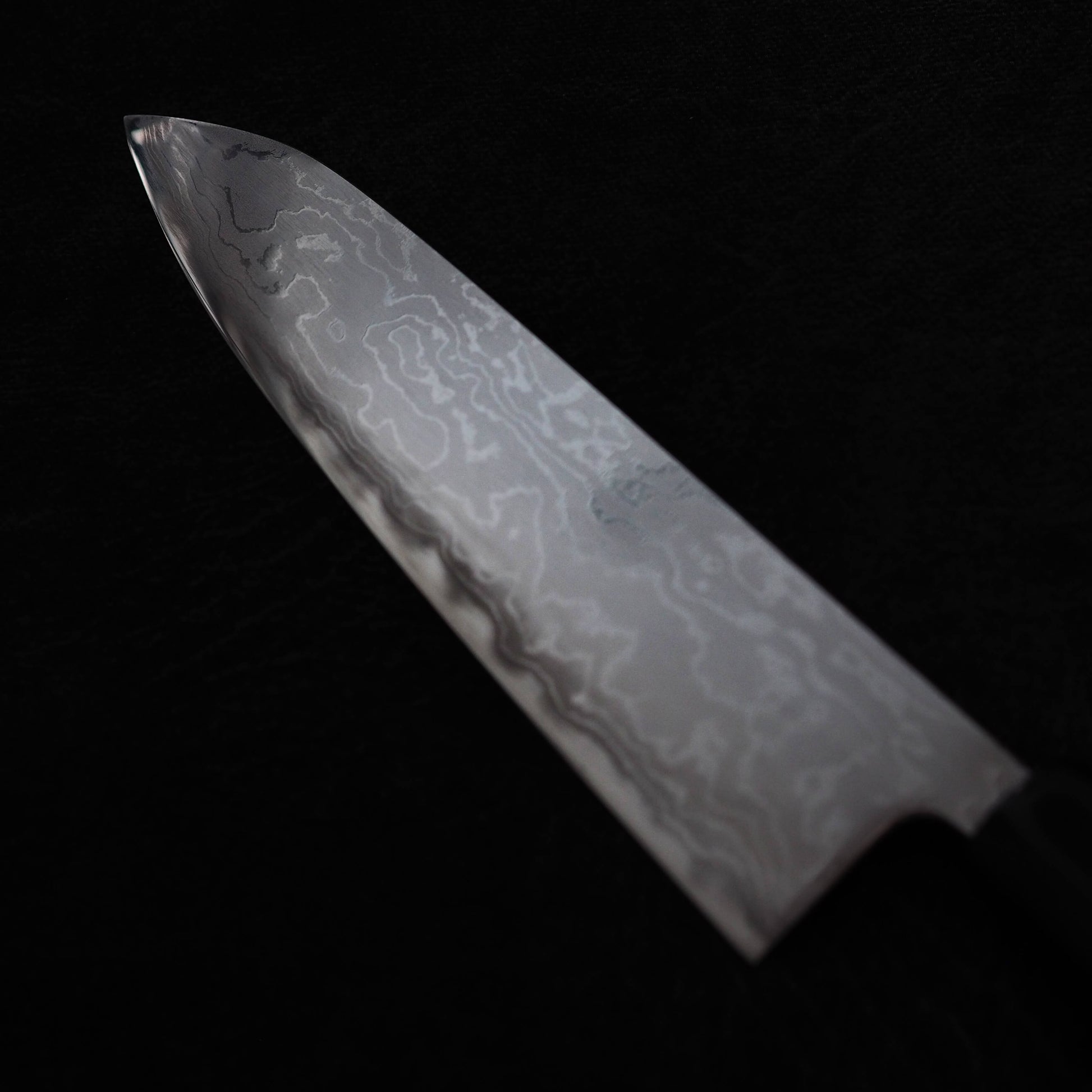 Toyama aogami #2 damascus 210mm gyuto - Zahocho Japanese Knives