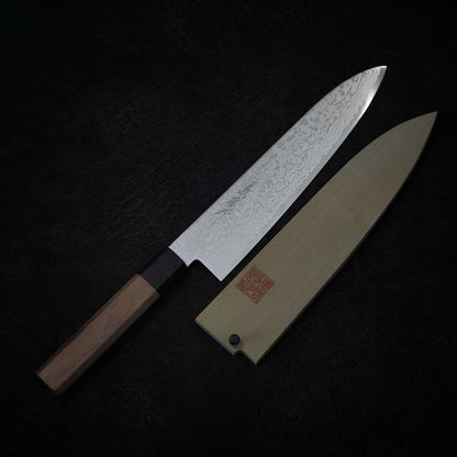 Yoshihiro ZAD damascus 210mm gyuto - Zahocho Japanese Knives