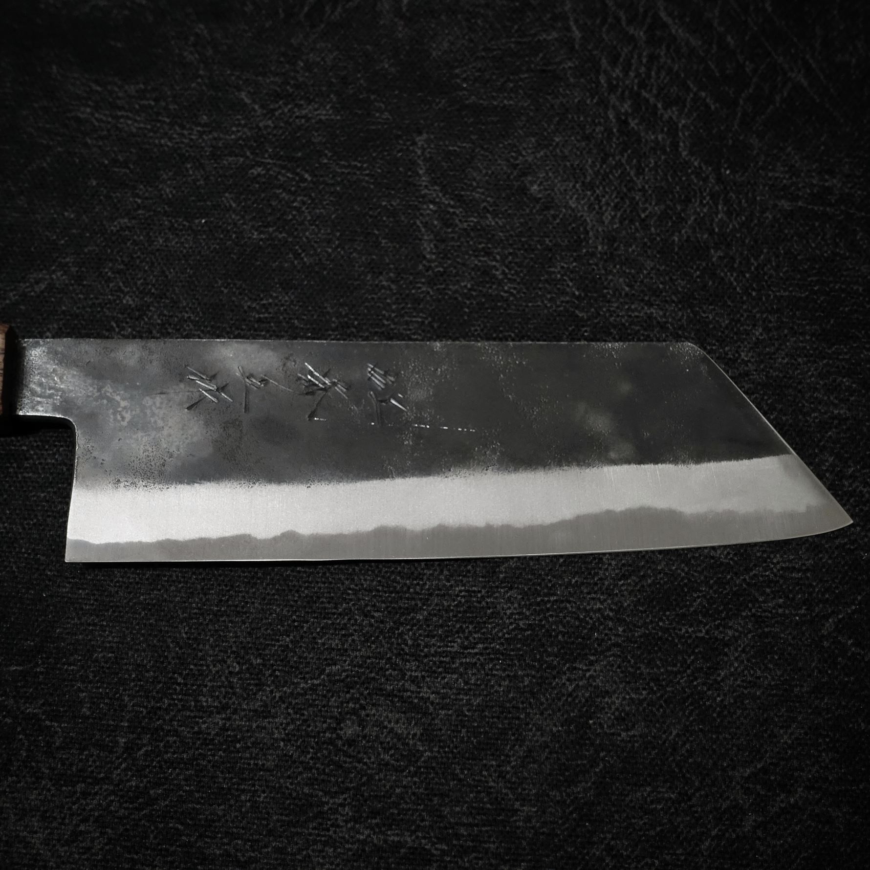 Shigeki Tanaka kurouchi aogami #2 165mm kiritsuke nakiri - Zahocho Japanese Knives